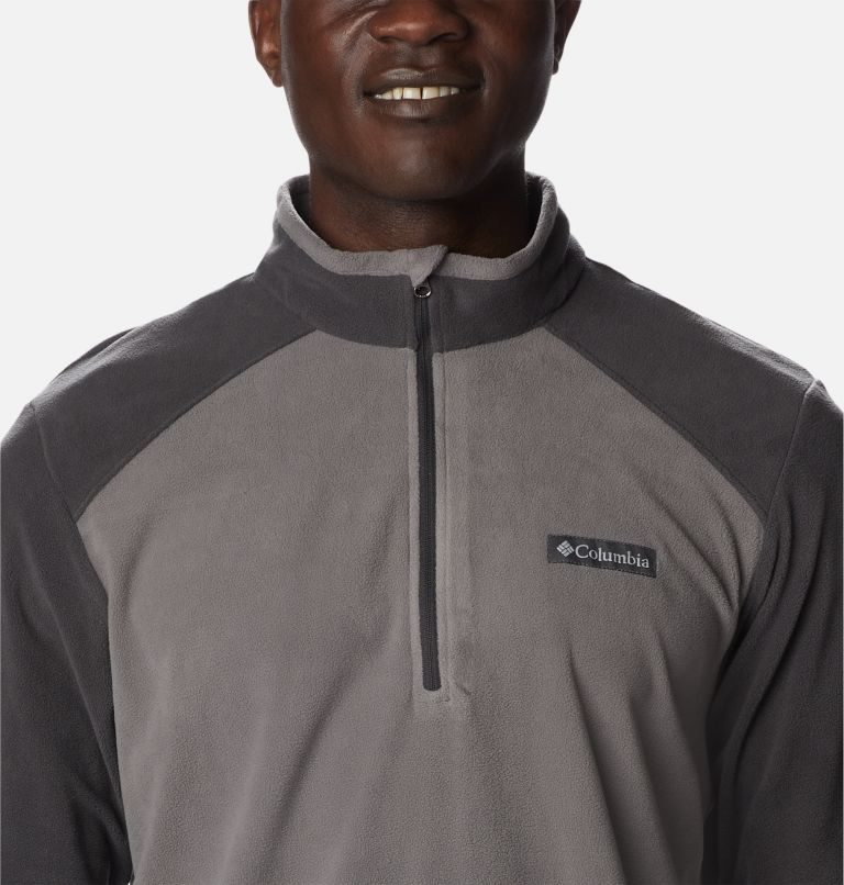 Men's Columbia Lake Aloha Half Zip Fleece Sweatshirts Grey | CA-V01C6