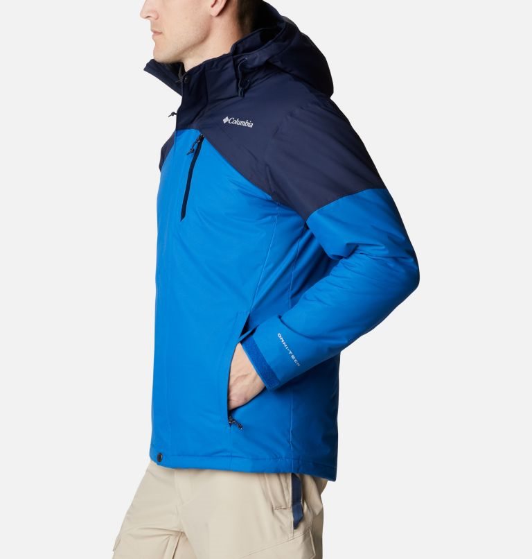 Men's Columbia Last Tracks Ski Insulated Jackets Navy | CA-DL64C