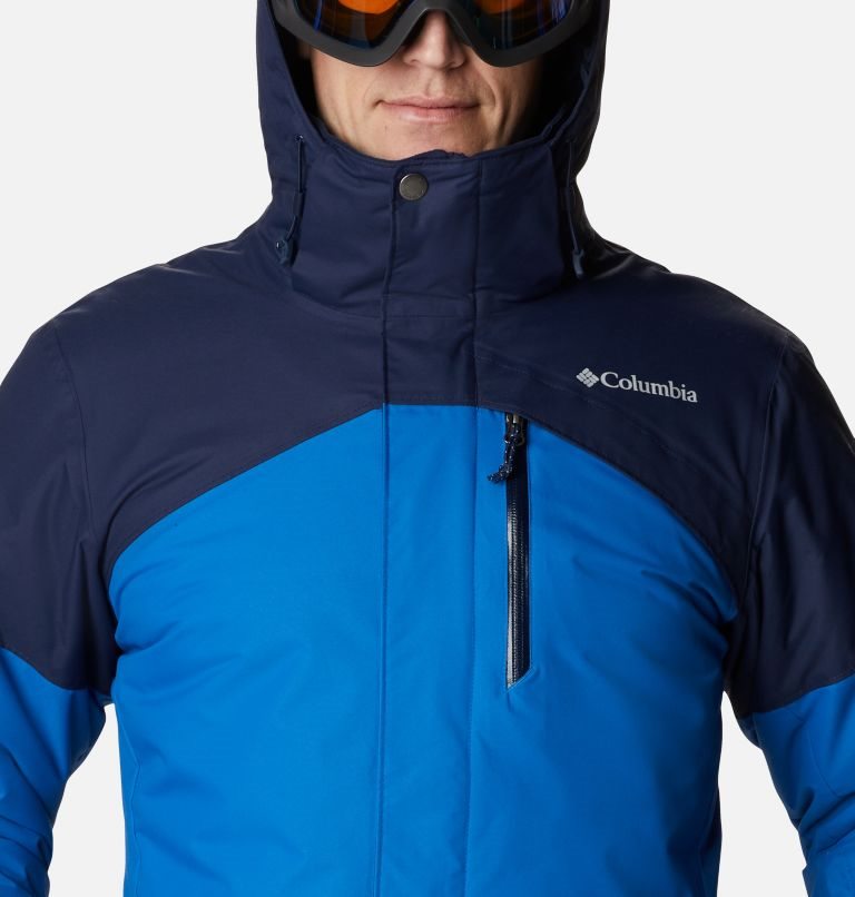 Men's Columbia Last Tracks Ski Insulated Jackets Navy | CA-DL64C