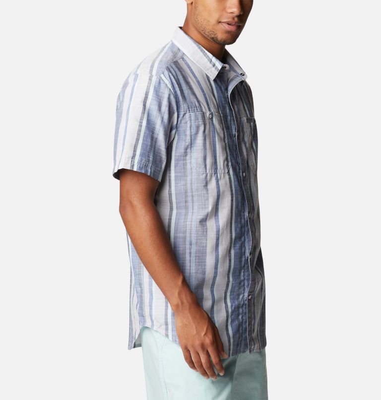 Men's Columbia Leadville Ridge Short Sleeve Shirts Stripe | CA-K6AC4