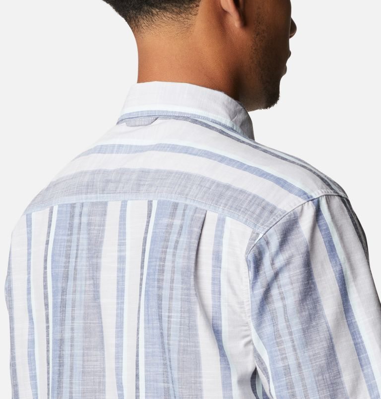 Men's Columbia Leadville Ridge Short Sleeve Shirts Stripe | CA-K6AC4