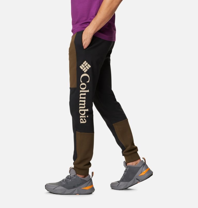 Men's Columbia Lodge Colorblock Jogger Brown / Black | CA-E4C65