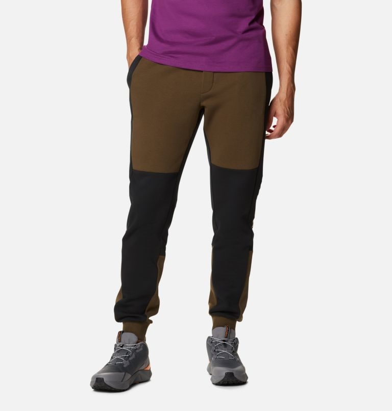 Men\'s Columbia Lodge Colorblock Jogger Brown / Black | CA-E4C65