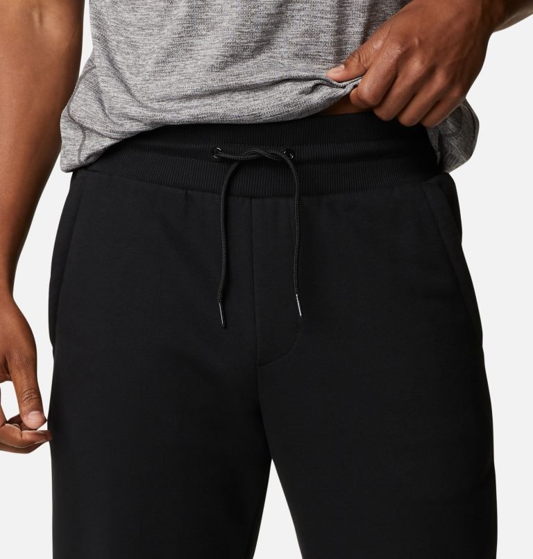Men's Columbia Lodge Heavyweight Jogger Black | CA-BA401