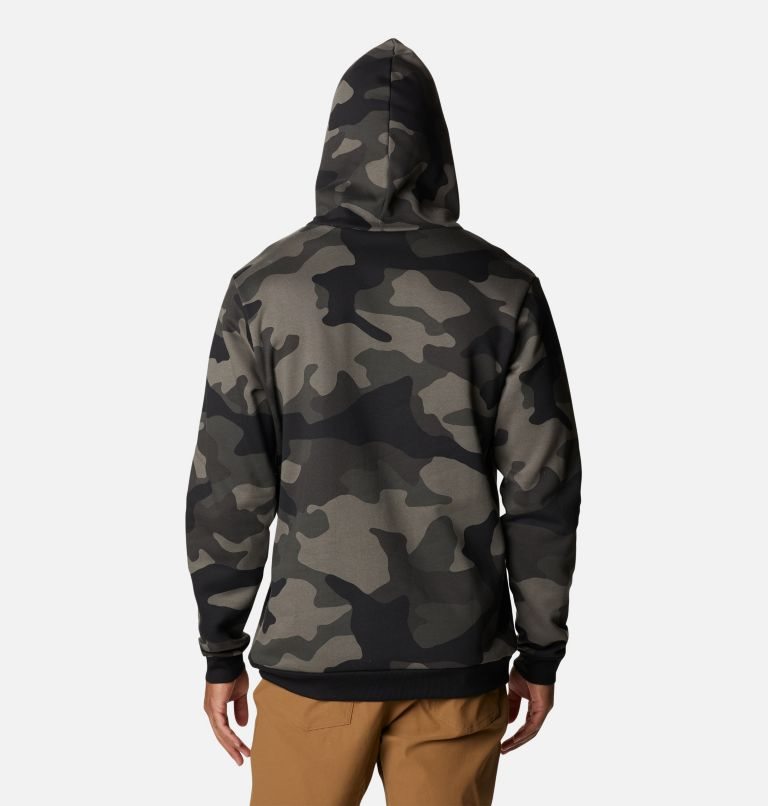 Men's Columbia Logo Printed Hoodie Camo | CA-N1A0C
