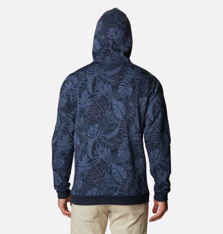 Men's Columbia Logo Printed Hoodie Navy | CA-JL018