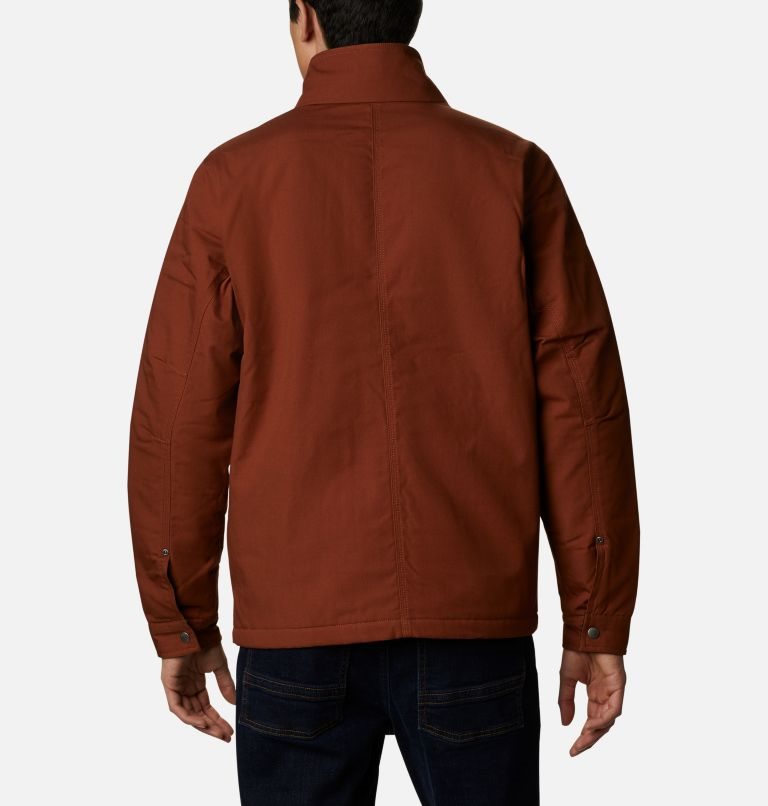Men's Columbia Loma Vista Lined Fleece Jackets Brown | CA-L0C65