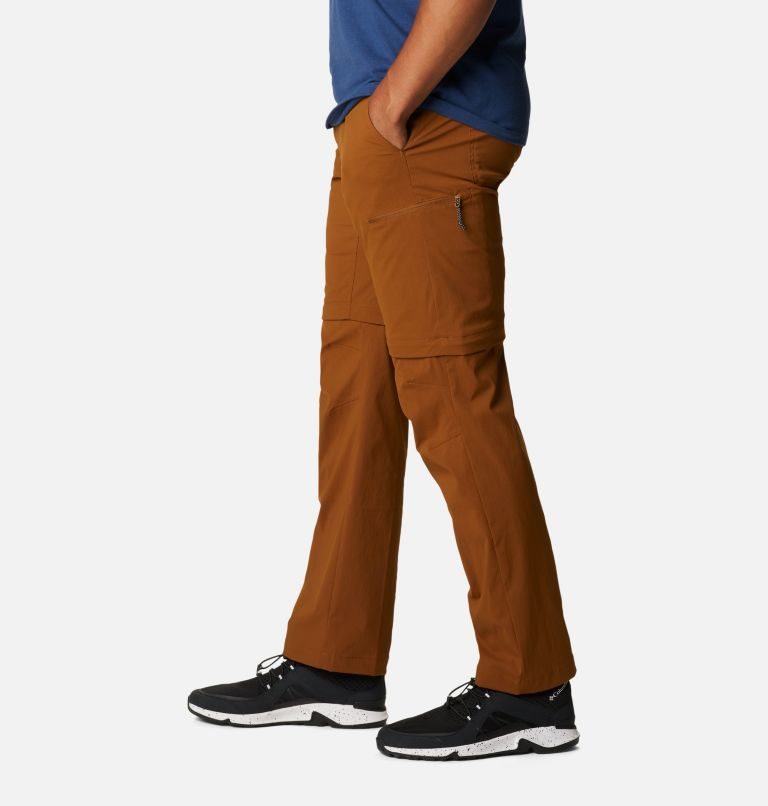 Men's Columbia Newton Ridge Convertible Pants Brown | CA-KA5L0