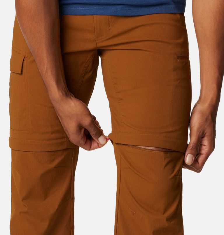 Men's Columbia Newton Ridge Convertible Pants Brown | CA-KA5L0