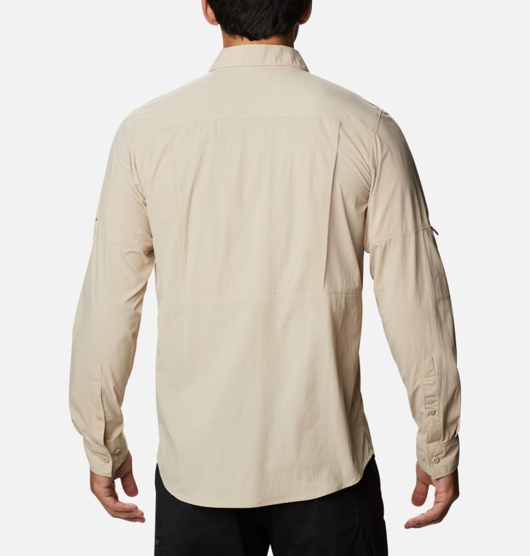 Men's Columbia Newton Ridge Long Sleeve Shirts Cream | CA-F4L60