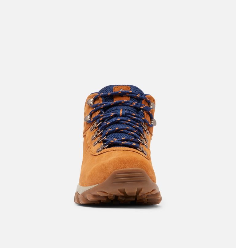 Men's Columbia Newton Ridge Plus II Suede Waterproof Hiking Boots Brown | CA-BA468