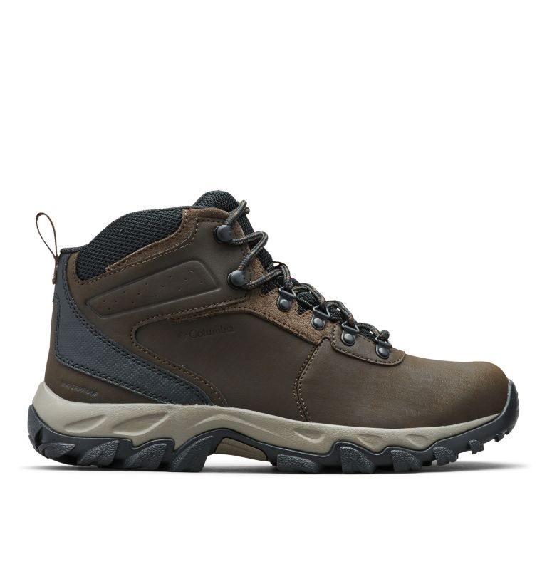 Men\'s Columbia Newton Ridge Plus II Waterproof Hiking Boots Chocolate | CA-G60A8