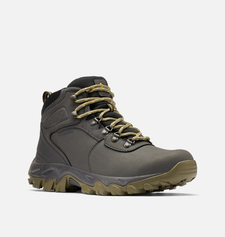 Men's Columbia Newton Ridge Plus II Waterproof Hiking Boots Dark Grey | CA-J5CL6