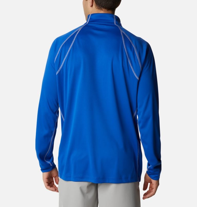 Men's Columbia Omni-Heat Range Session Sweatshirts Blue | CA-P46L8