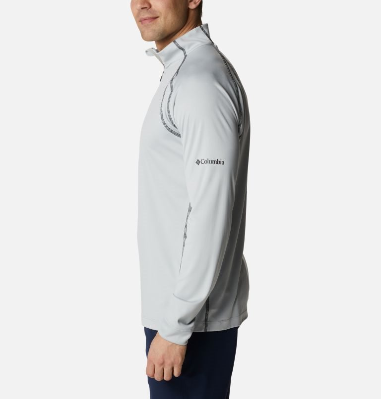Men's Columbia Omni-Heat Range Session Sweatshirts Light Grey | CA-P58AC