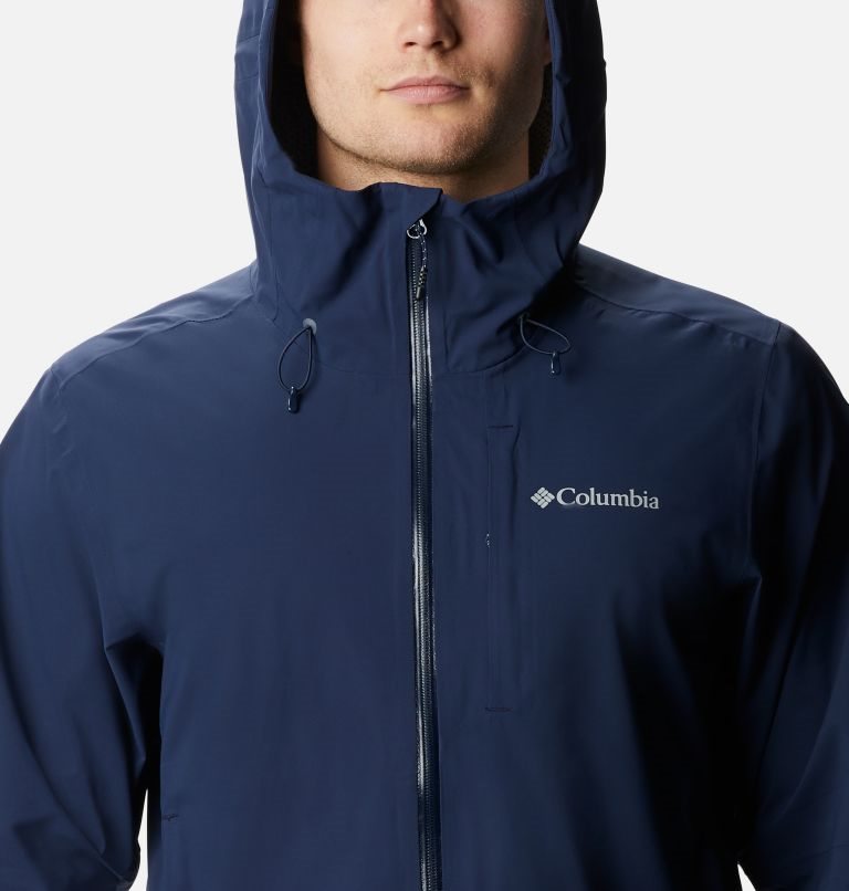 Men's Columbia Omni-Tech Ampli-Dry Shell Jackets Navy | CA-W4L3C