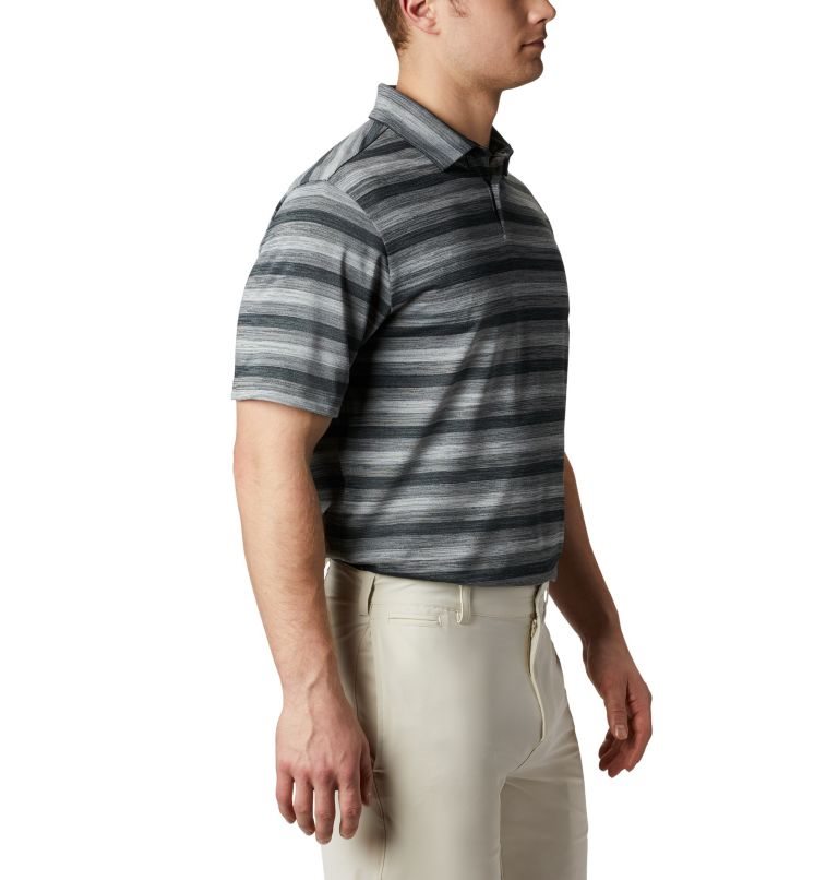 Men's Columbia Omni-Wick Chatter Polo Shirts Stripe | CA-L8CL1