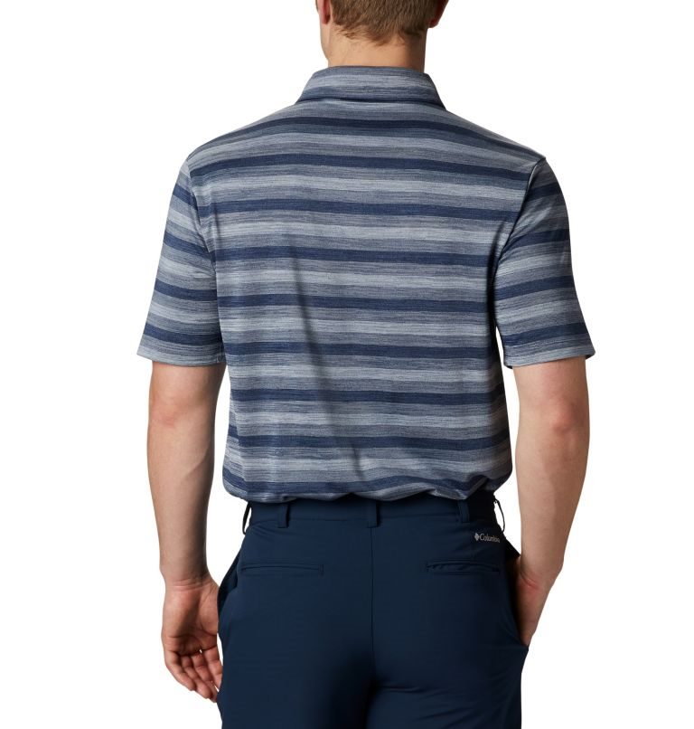 Men's Columbia Omni-Wick Chatter Polo Shirts Stripe | CA-OL053