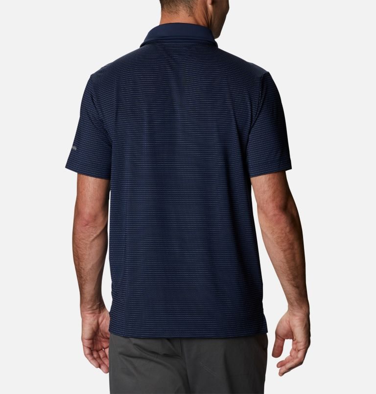 Men's Columbia Omni-Wick Sunday Polo Shirts Navy | CA-D0316
