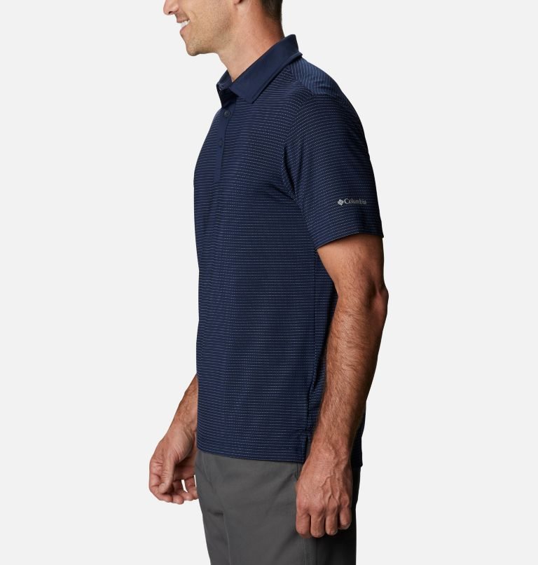 Men's Columbia Omni-Wick Sunday Polo Shirts Navy | CA-D0316