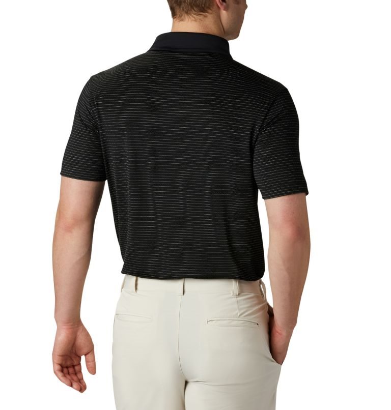 Men's Columbia Omni-Wick Sunday Polo Shirts Black | CA-O6ACL