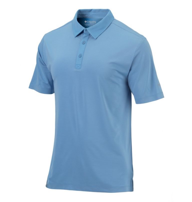 Men\'s Columbia Omni-Wick Sunday Polo Shirts Blue | CA-SA361