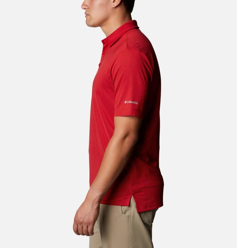 Men's Columbia Omni-Wick Sunday Polo Shirts Red | CA-UC45L