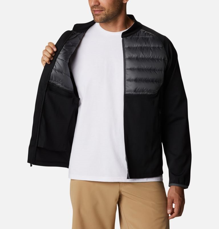 Men's Columbia Omni-Wick in the Element Jackets Black | CA-B6CAL