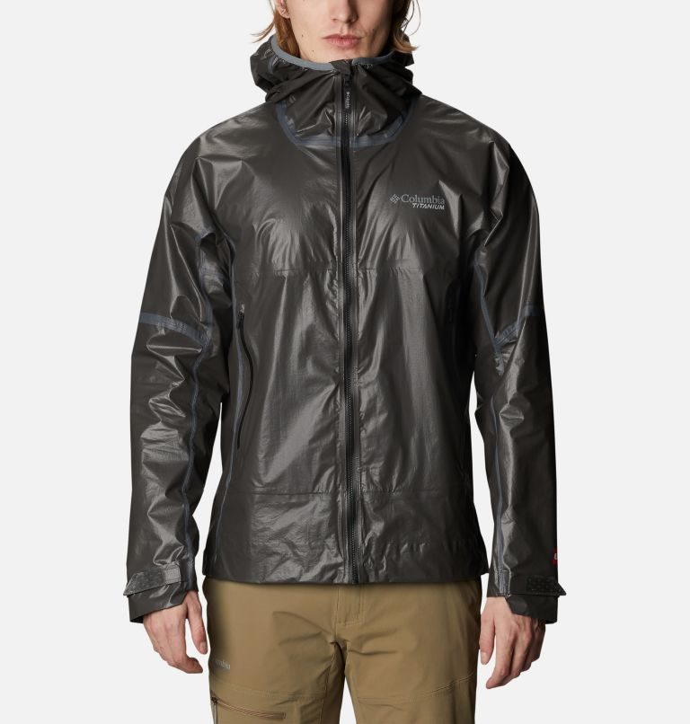 Men\'s Columbia OutDry Ex NanoLite Shell Jackets Black | CA-Z360C