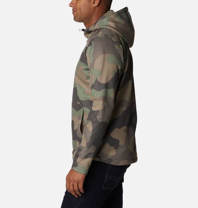 Men's Columbia Out-Shield Dry Fleece Hoodie Camo | CA-G6051