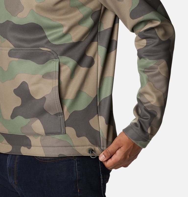 Men's Columbia Out-Shield Dry Fleece Hoodie Camo | CA-G6051