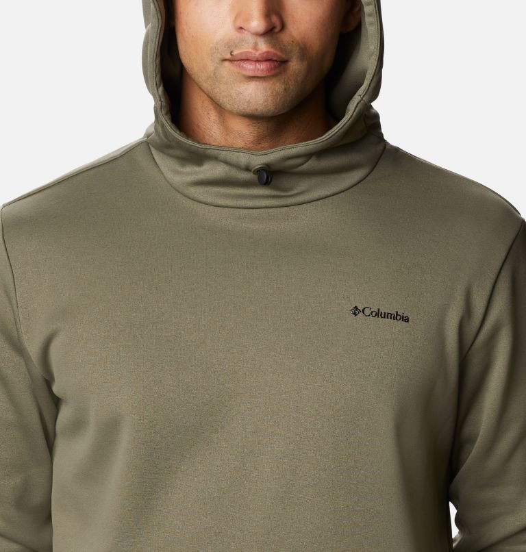 Men's Columbia Out-Shield Dry Fleece Hoodie Olive | CA-N3401