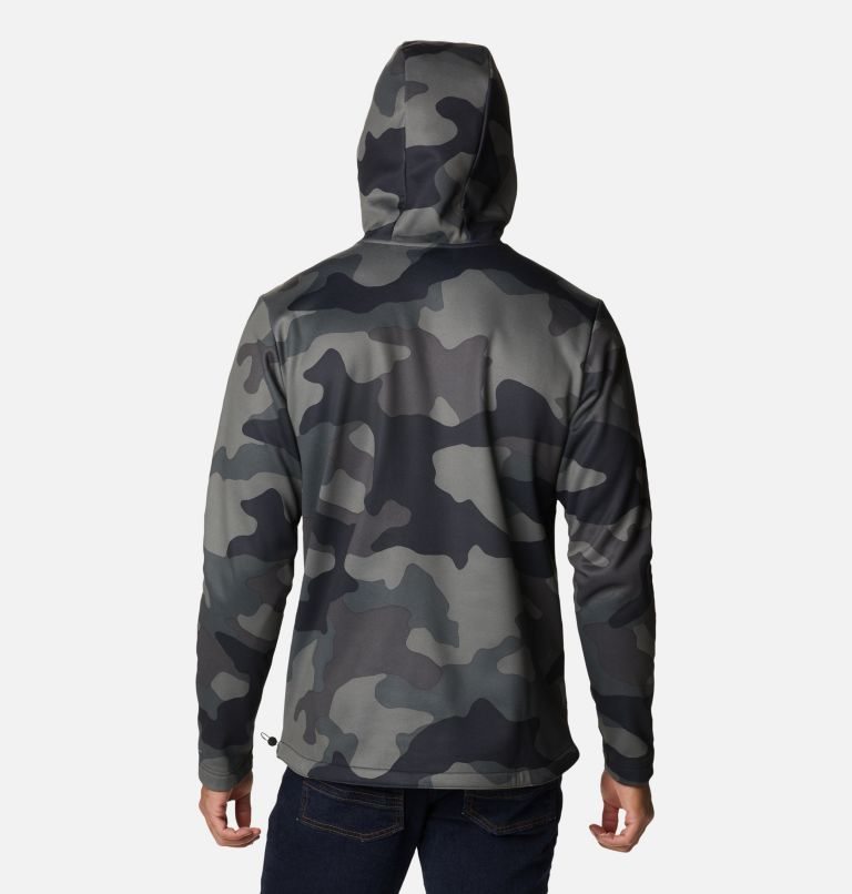 Men's Columbia Out-Shield Dry Fleece Hoodie Camo | CA-Z05L3