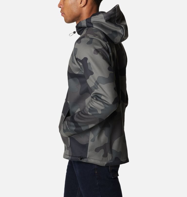 Men's Columbia Out-Shield Dry Fleece Hoodie Camo | CA-Z05L3