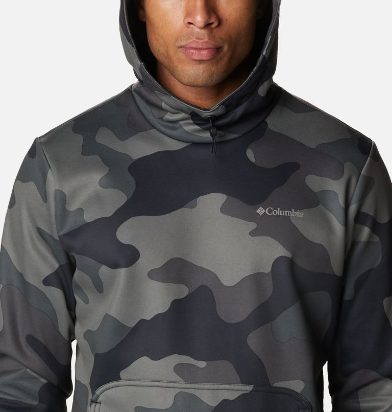 Men's Columbia Out-Shield Dry Fleece Hoodie Camo | CA-Z05L3