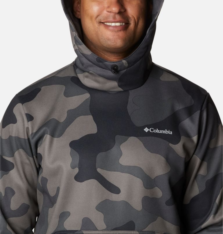 Men's Columbia Out-Shield Dry Fleece Hoodie Camo | CA-Z5461