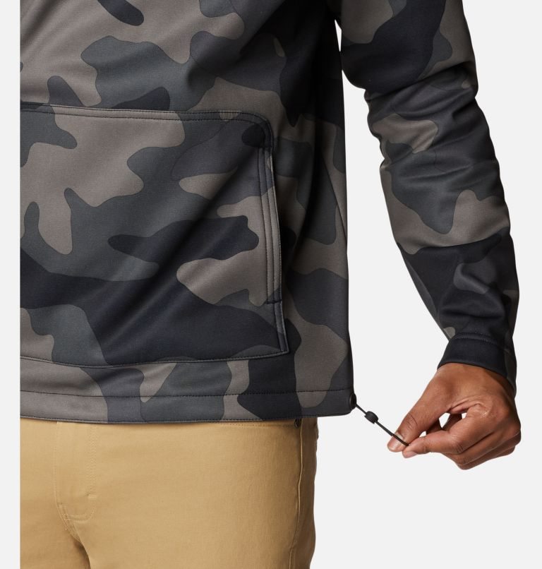 Men's Columbia Out-Shield Dry Fleece Hoodie Camo | CA-Z5461