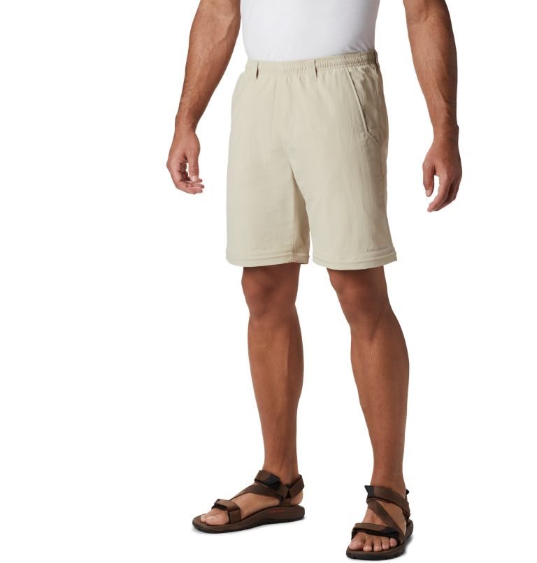 Men's Columbia PFG Backcast Convertible Pants Khaki | CA-N183C
