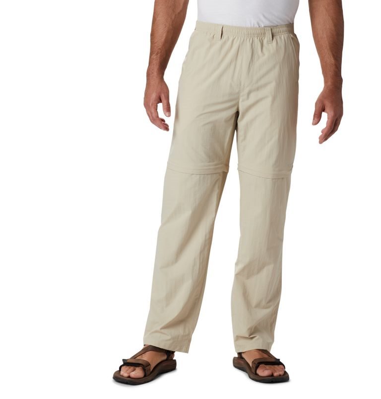 Men\'s Columbia PFG Backcast Convertible Pants Khaki | CA-N183C