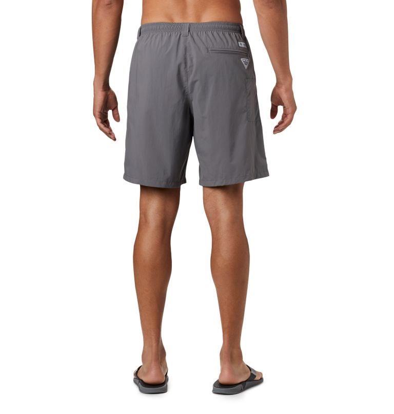 Men's Columbia PFG Backcast III Water Shorts Dark Grey | CA-D5L83