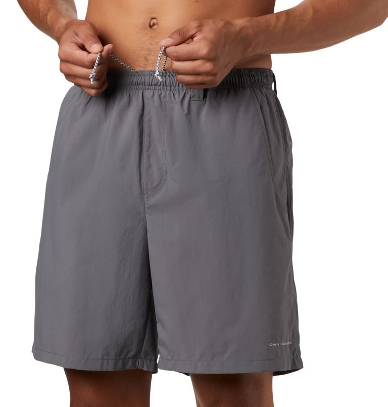 Men's Columbia PFG Backcast III Water Shorts Dark Grey | CA-D5L83