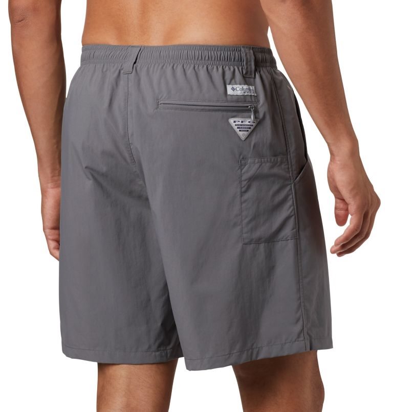 Men's Columbia PFG Backcast III Water Shorts Dark Grey | CA-D5L83