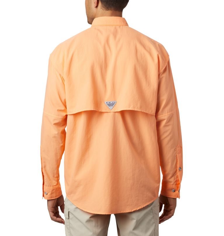 Men's Columbia PFG Bahama II Long Sleeve Shirts Orange | CA-ECA10