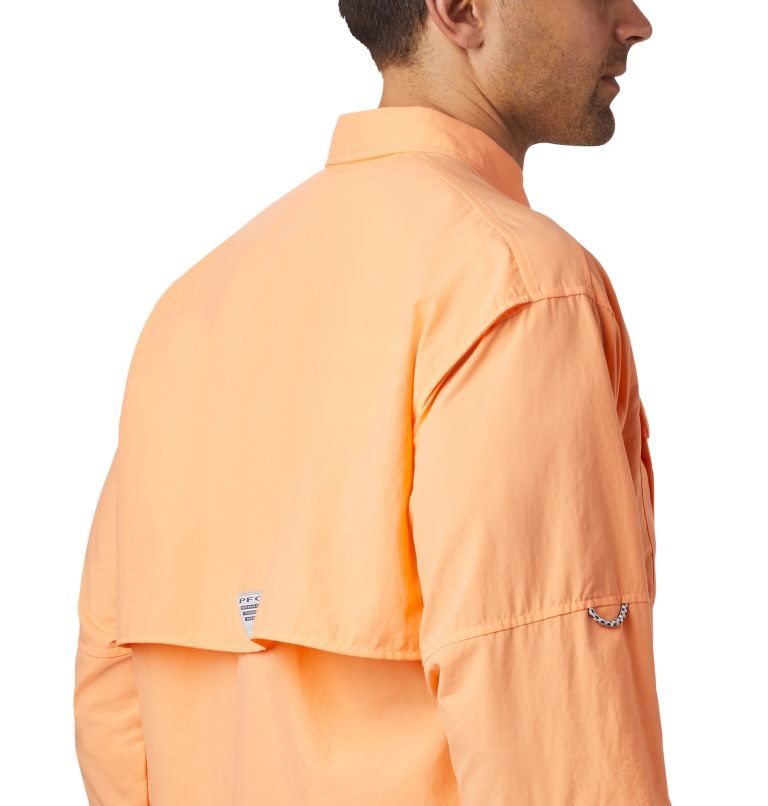 Men's Columbia PFG Bahama II Long Sleeve Shirts Orange | CA-ECA10