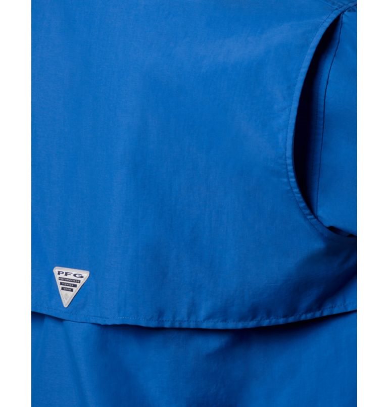 Men's Columbia PFG Bahama II Long Sleeve Shirts Blue | CA-H86C0