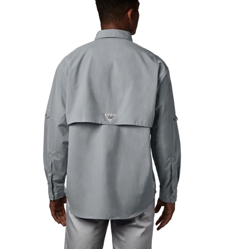 Men's Columbia PFG Bahama II Long Sleeve Shirts Dark Grey | CA-J1L5A