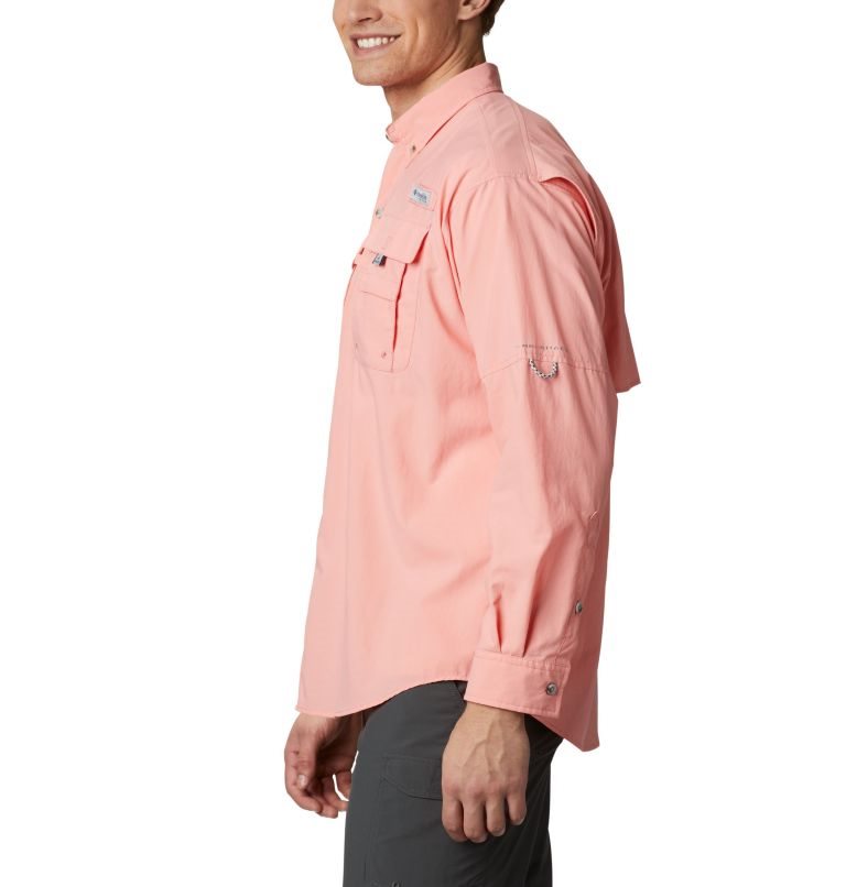 Men's Columbia PFG Bahama II Long Sleeve Shirts Pink | CA-RL605
