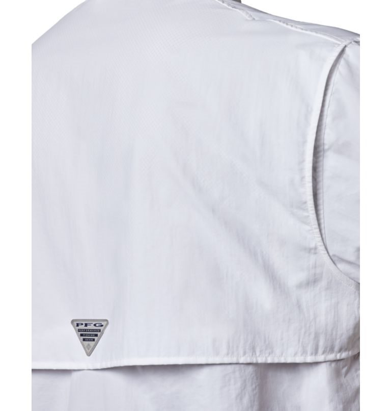 Men's Columbia PFG Bahama II Short Sleeve Shirts White | CA-G3AC8