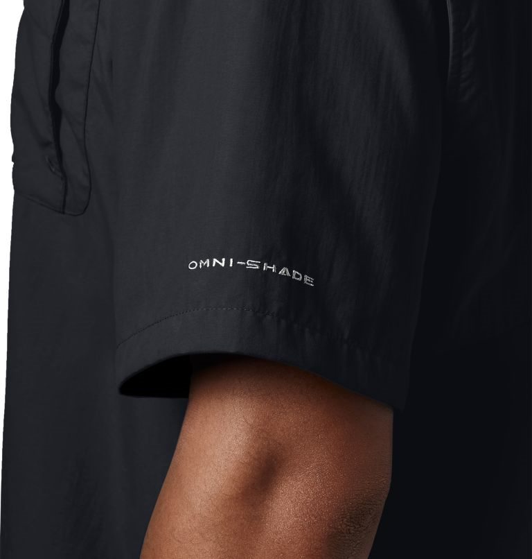 Men's Columbia PFG Bahama II Short Sleeve Shirts Black | CA-L053A