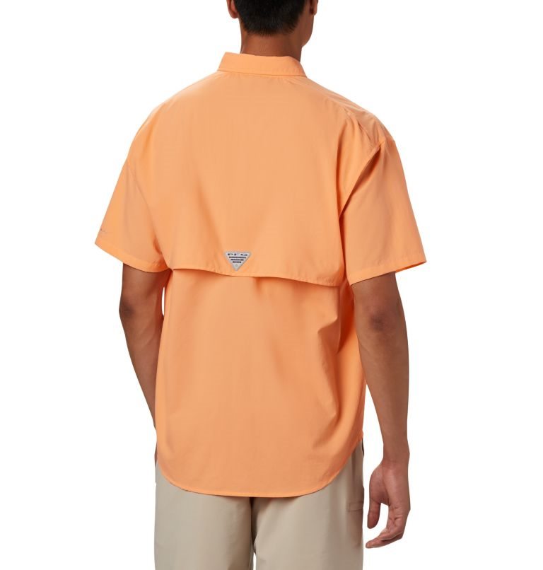 Men's Columbia PFG Bahama II Short Sleeve Shirts Orange | CA-OAC41